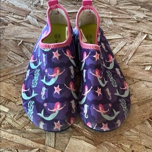 Purple and Pink Unicorn Water Shoes Slip-On Design